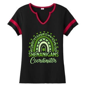 Shenanigans Coordinator St Patricks Day Rainbow Green Proud Ladies Halftime Notch Neck Tee