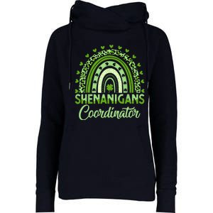 Shenanigans Coordinator St Patricks Day Rainbow Green Proud Womens Funnel Neck Pullover Hood