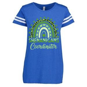 Shenanigans Coordinator St Patricks Day Rainbow Green Proud Enza Ladies Jersey Football T-Shirt