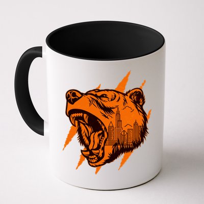Sporty Chicago Skyline Roaring Bear Mug