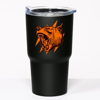 Sporty Chicago Skyline Roaring Bear Tumbler