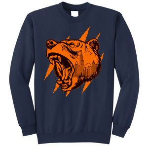 Sporty Chicago Skyline Roaring Bear Sweatshirt