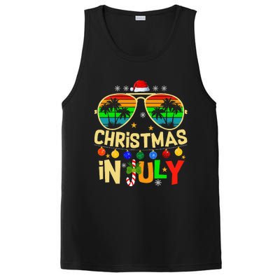 Santa Claus Sunglasses Beach Christmas PosiCharge Competitor Tank