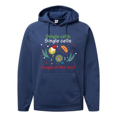 Single Cells Single Cells Science Biology Christmas Gift Performance Fleece Hoodie