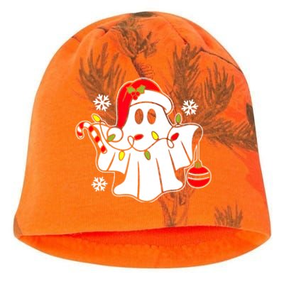 Spooky Christmas Santa Ghost Kati - Camo Knit Beanie