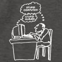 Stupid Computer Stupid Human Vector Backpack