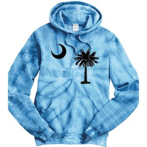 South Carolina State Flag Palmetto Moon SC Pride Tie Dye Hoodie