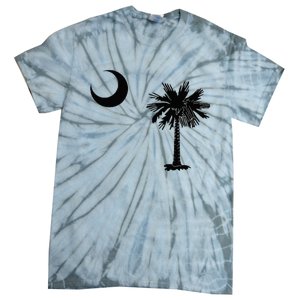 South Carolina State Flag Palmetto Moon SC Pride Tie-Dye T-Shirt