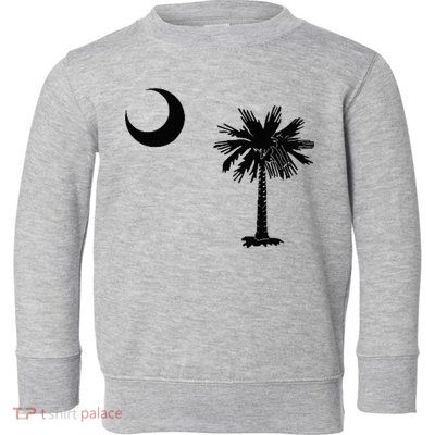 South Carolina State Flag Palmetto Moon SC Pride Toddler Sweatshirt