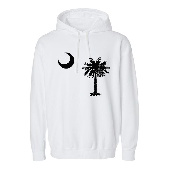 South Carolina State Flag Palmetto Moon SC Pride Garment-Dyed Fleece Hoodie