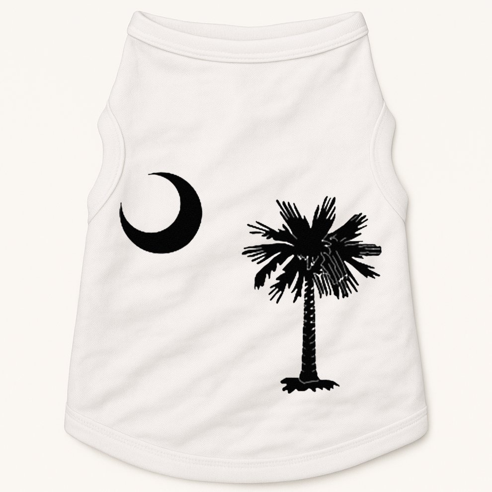 South Carolina State Flag Palmetto Moon SC Pride Doggie Tank
