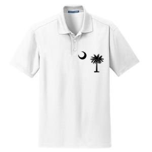 South Carolina State Flag Palmetto Moon SC Pride Dry Zone Grid Polo