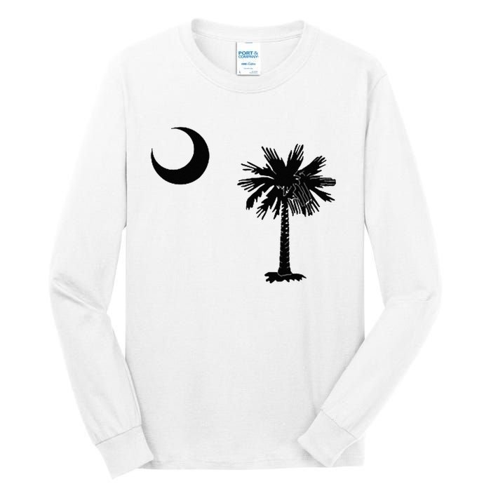 South Carolina State Flag Palmetto Moon SC Pride Tall Long Sleeve T-Shirt