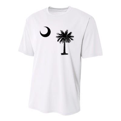 South Carolina State Flag Palmetto Moon SC Pride Youth Performance Sprint T-Shirt