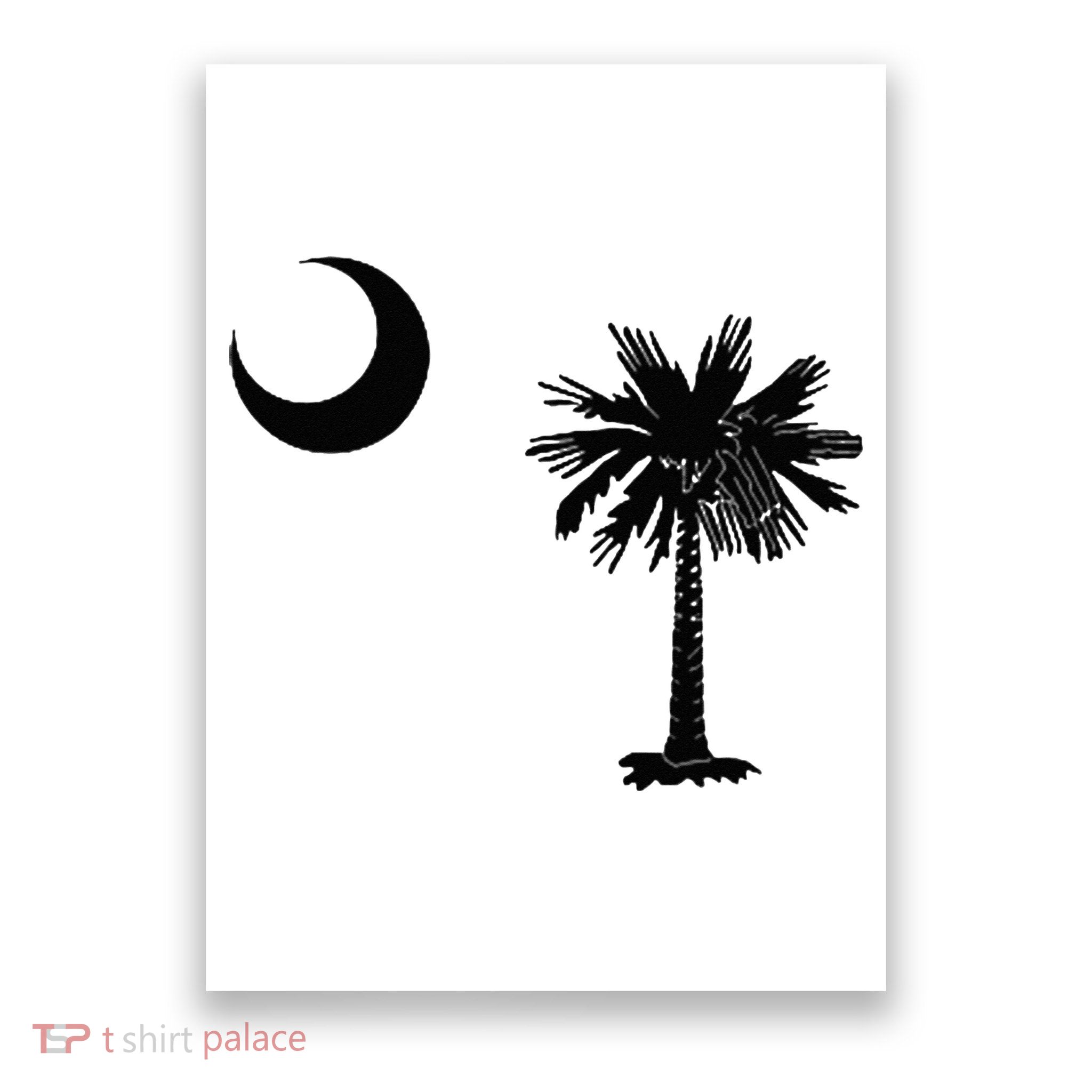 South Carolina State Flag Palmetto Moon SC Pride Poster