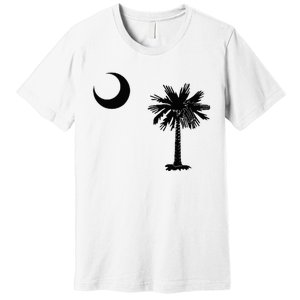 South Carolina State Flag Palmetto Moon SC Pride Premium T-Shirt