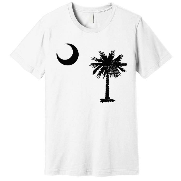 South Carolina State Flag Palmetto Moon SC Pride Premium T-Shirt