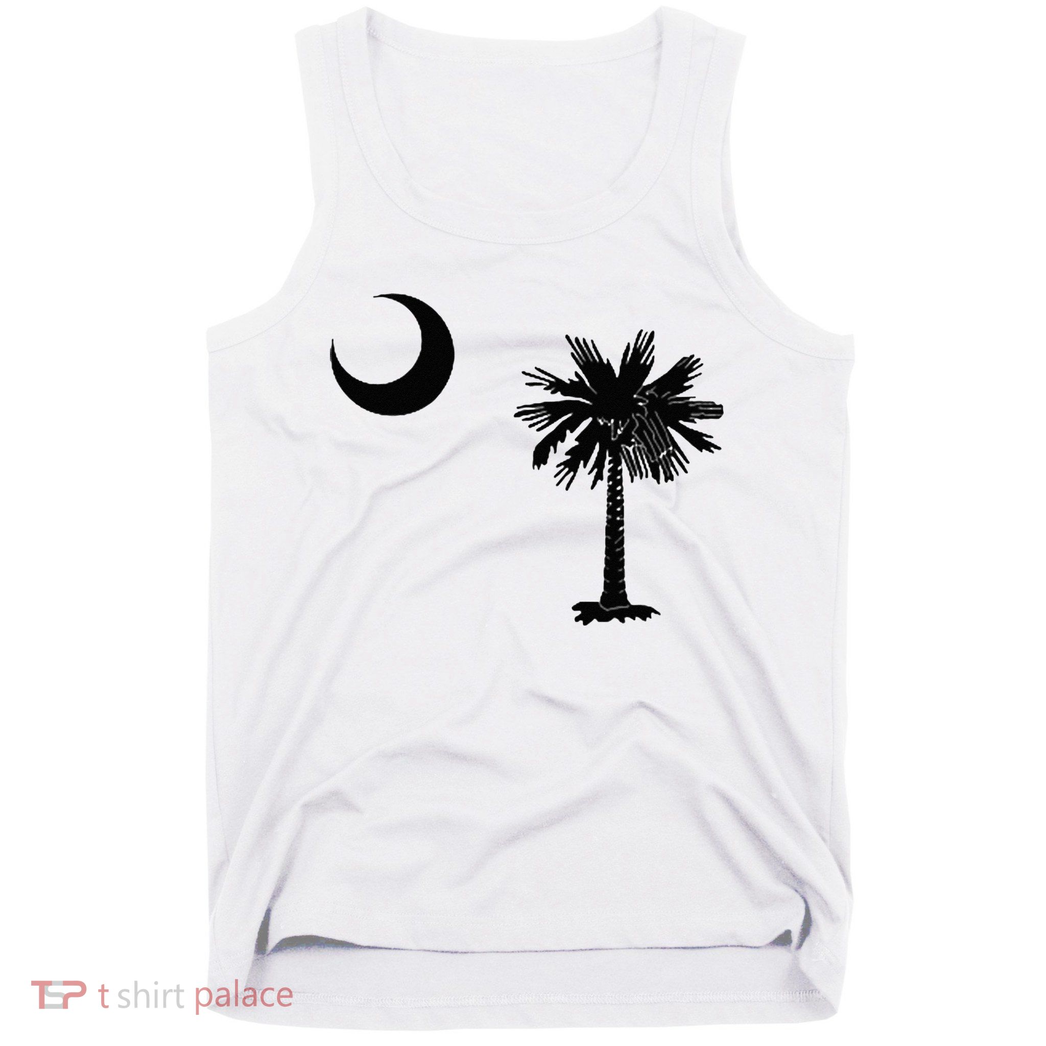 South Carolina State Flag Palmetto Moon SC Pride Tank Top