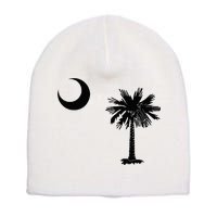 South Carolina State Flag Palmetto Moon SC Pride Short Acrylic Beanie