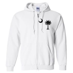 South Carolina State Flag Palmetto Moon SC Pride Full Zip Hoodie