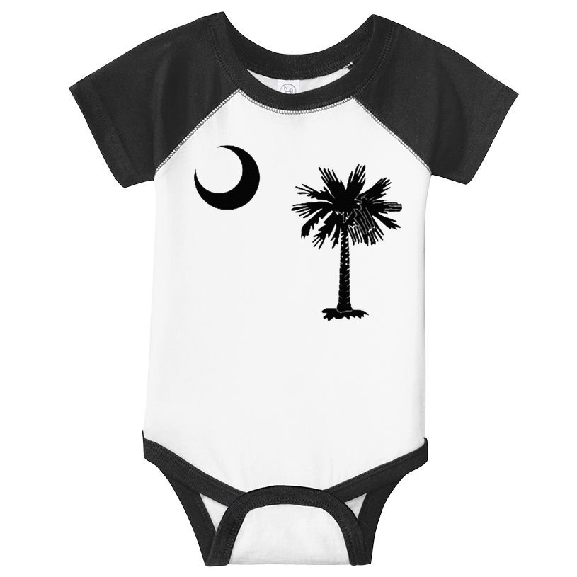South Carolina State Flag Palmetto Moon SC Pride Infant Baby Jersey Bodysuit