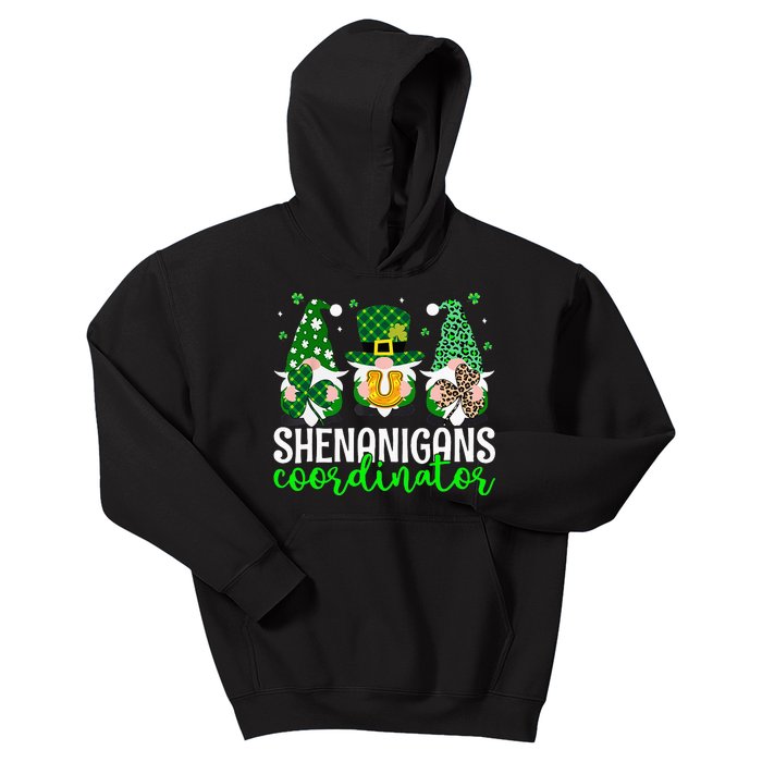 Shenanigans Coordinator St Patricks Day Gnomes Green Proud Kids Hoodie