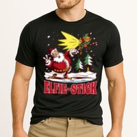 Santa Claus Selfie Funny Elf Christmas Cooling Performance Crew T-Shirt