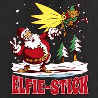 Santa Claus Selfie Funny Elf Christmas 25L Jumbo Tote