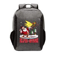 Santa Claus Selfie Funny Elf Christmas Vector Backpack