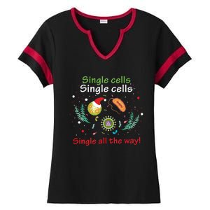 Single Cells Single Cells Science Biology Christmas Gift Ladies Halftime Notch Neck Tee