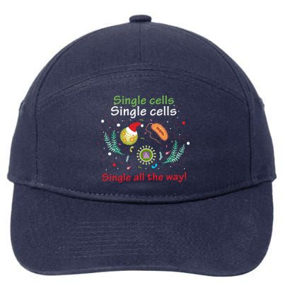 Single Cells Single Cells Science Biology Christmas Gift 7-Panel Snapback Hat