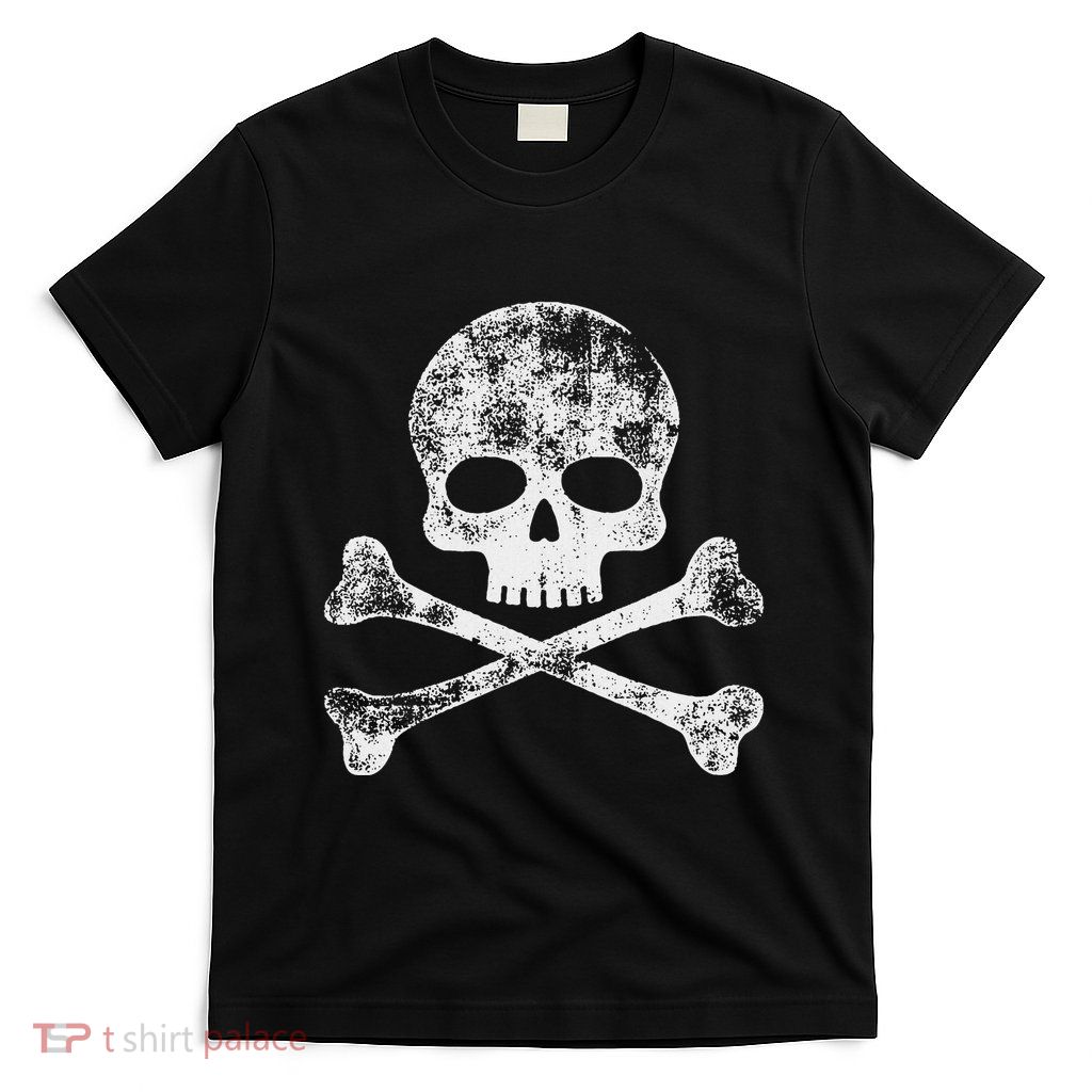 Skull Crossbones Skeleton Jolly Roger T-Shirt