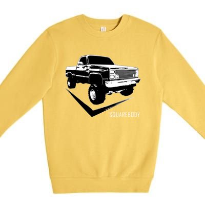 Squarebody Classic Square Body Truck Funny Gift Premium Crewneck Sweatshirt