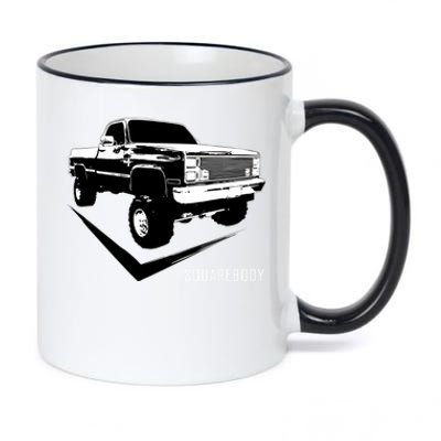 Squarebody Classic Square Body Truck Funny Gift 11oz Black Color Changing Mug