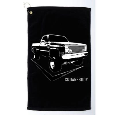 Squarebody Classic Square Body Truck Funny Gift Platinum Collection Golf Towel