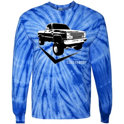 Squarebody Classic Square Body Truck Funny Gift Tie-Dye Long Sleeve Shirt