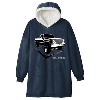 Squarebody Classic Square Body Truck Funny Gift Hooded Wearable Blanket