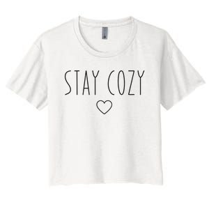 Stay Cozy Women's Crop Top Tee