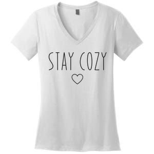 Stay Cozy Women's V-Neck T-Shirt