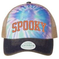 Spooky Collage Style Stay Spooky Fall Halloween Legacy Tie Dye Trucker Hat