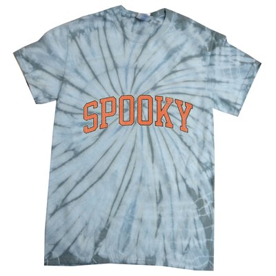 Spooky Collage Style Stay Spooky Fall Halloween Tie-Dye T-Shirt