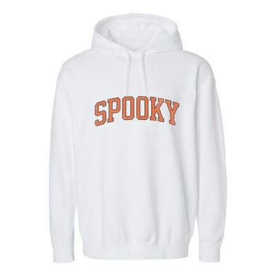 Spooky Collage Style Stay Spooky Fall Halloween Garment-Dyed Fleece Hoodie