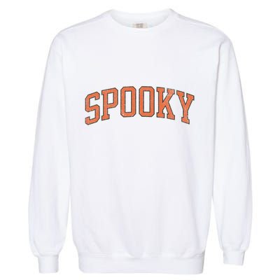 Spooky Collage Style Stay Spooky Fall Halloween Garment-Dyed Sweatshirt