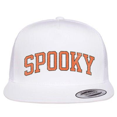 Spooky Collage Style Stay Spooky Fall Halloween Flatbill Hat