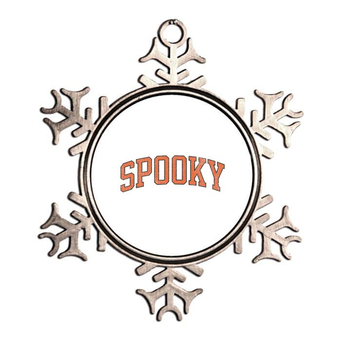 Spooky Collage Style Stay Spooky Fall Halloween Metallic Star Ornament