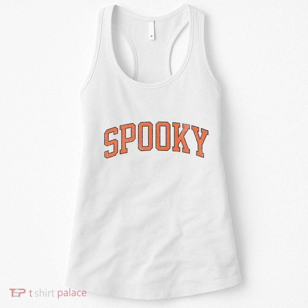 Spooky Collage Style Stay Spooky Fall Halloween Womens Tank Top