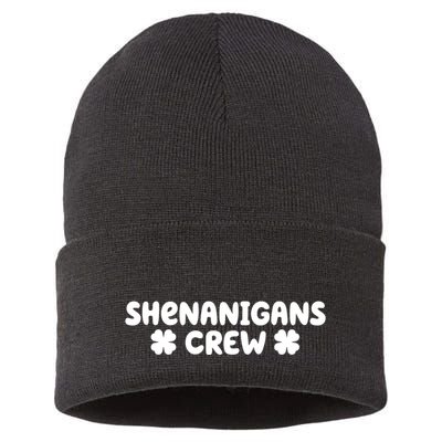 Shenanigans Crew St Patricks Day Sustainable Knit Beanie