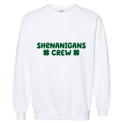 Shenanigans Crew St Patricks Day Garment-Dyed Sweatshirt