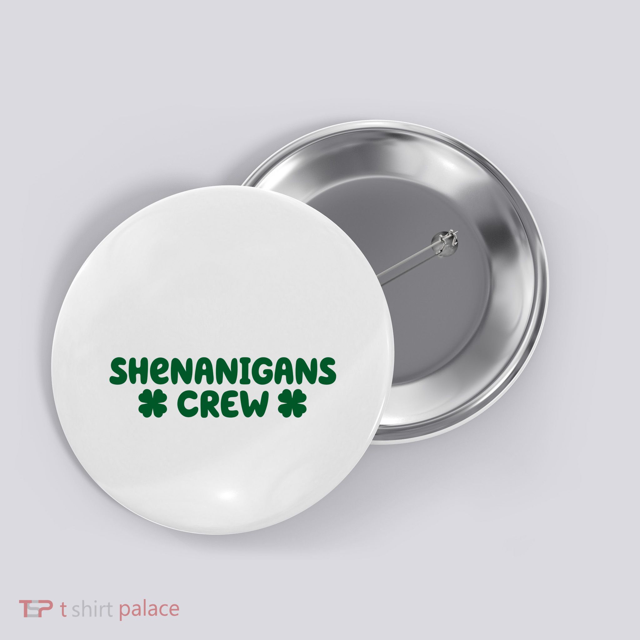 Shenanigans Crew St Patricks Day Button