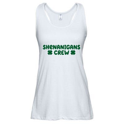 Shenanigans Crew St Patricks Day Ladies Essential Flowy Tank